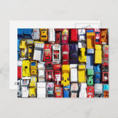 おもちゃカラフル車はがき ポストカード (正面/裏面)