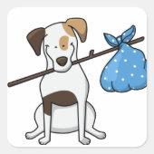 おもちゃキツテリアホボコアニメ スクエアシール (正面)