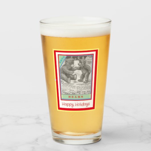 おもちゃクマ タンブラーグラス (ドリンク正面)