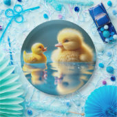 おもちゃゴム鴨の黄色いアヒル ペーパープレート (パーティー)