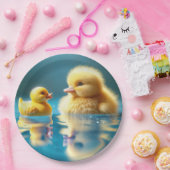 おもちゃゴム鴨の黄色いアヒル ペーパープレート (パーティー)