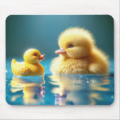 おもちゃゴム鴨の黄色いアヒル マウスパッド (正面)