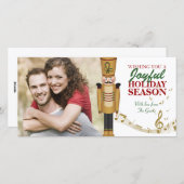 おもちゃソルジャークリスマスホリディグリーティングフォトカード シーズンカード (正面/裏面)