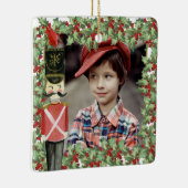 おもちゃソルジャーホリークリスマスホリデーキッド写真名 セラミックオーナメント (右)