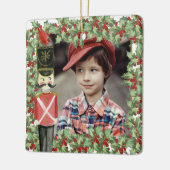 おもちゃソルジャーホリークリスマスホリデーキッド写真名 セラミックオーナメント (左)