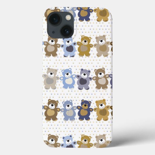 おもちゃテディベアの模様 Case-Mate iPhoneケース (裏面)