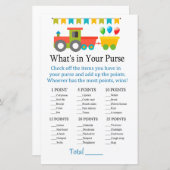 おもちゃトレインバッグのゲームの中身 (正面/裏面)