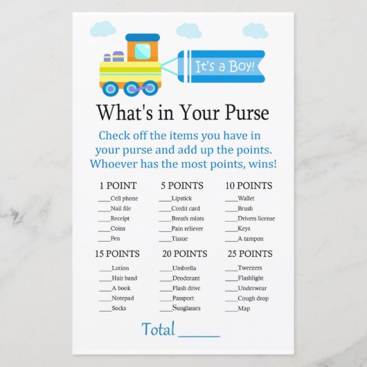 おもちゃトレイン財布のゲームの中に何があるか (正面)