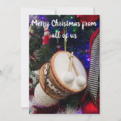 おもちゃドラムのクリスマスグリーティング シーズンカード (正面)