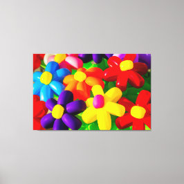 おもちゃバルーン花 キャンバスプリント
