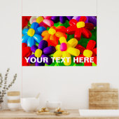 おもちゃバルーン花 ポスター (キッチン)