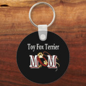 おもちゃフォックステリア母キーチェーン キーホルダー (正面)