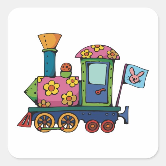 おもちゃフラワートレイン スクエアシール (正面)