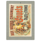 おもちゃフランスのジョーツフレンドヴィンテージポスター クリップボード (裏面)