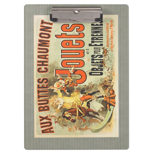 おもちゃフランスのジョーツフレンドヴィンテージポスター クリップボード (正面)