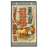 おもちゃフランスのジョーツフレンドヴィンテージポスター スモールペーパーバッグ (裏面)