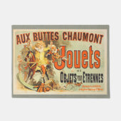 おもちゃフランスのジョーツフレンドヴィンテージポスター ドアマット (正面)