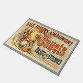 おもちゃフランスのジョーツフレンドヴィンテージポスター ドアマット (アングル)