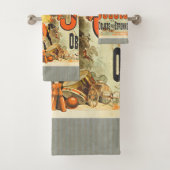 おもちゃフランスのジョーツフレンドヴィンテージポスター バスタオルセット (インサイチュ)