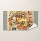 おもちゃフランスのジョーツフレンドヴィンテージポスター バスタオルセット (ハンドタオル)