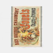 おもちゃフランスのジョーツフレンドヴィンテージポスター フリースブランケット (正面)