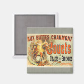 おもちゃフランスのジョーツフレンドヴィンテージポスター マグネット (正面/裏面)