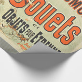 おもちゃフランスのジョーツフレンドヴィンテージポスター ラッピングペーパー (角)