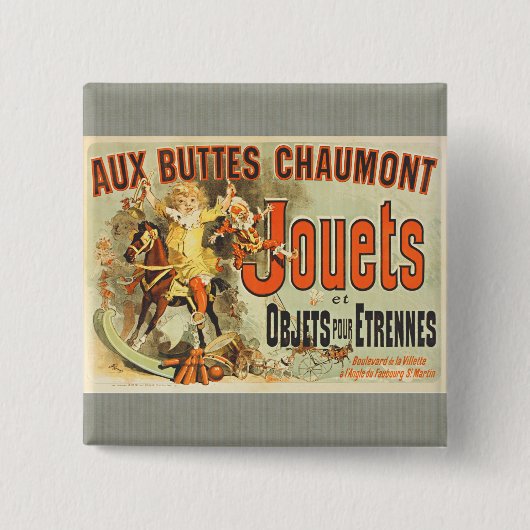 おもちゃフランスのジョーツフレンドヴィンテージポスター 缶バッジ (正面)