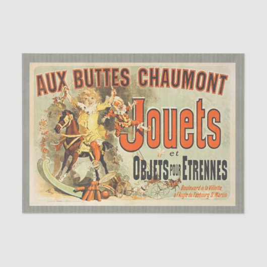おもちゃフランスのジョーツフレンドヴィンテージポスター 薄葉紙 (正面)