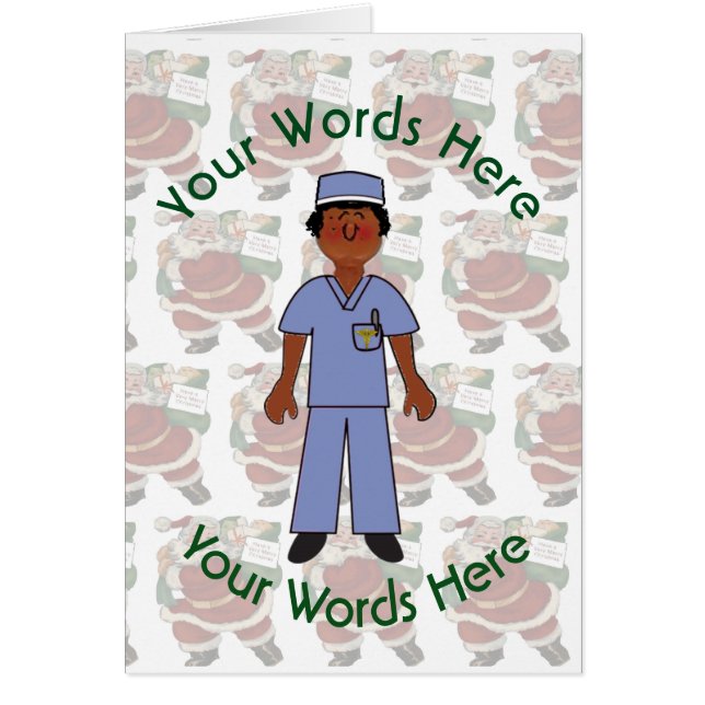 おもちゃブラック女性医師カスタムクリスマス (正面)