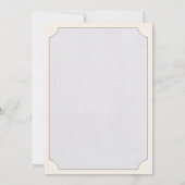 おもちゃブロック赤ちゃんシャワー招待状、ヴィンテージペダル車 招待状 (裏面)