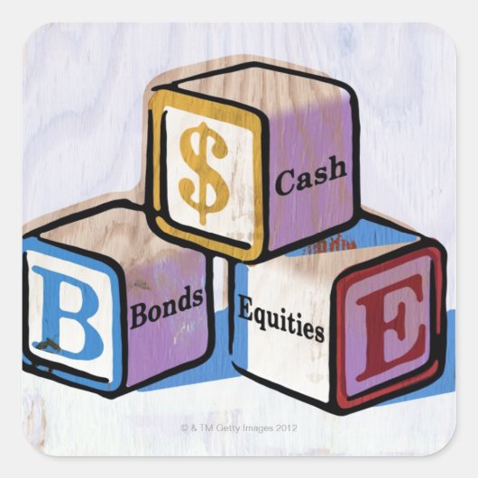 おもちゃブロック スクエアシール (正面)