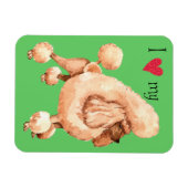 おもちゃプードルが大好き マグネット (横)