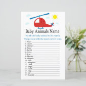 おもちゃヘリコプター赤ちゃん動物の名前ゲーム (スタンド正面)