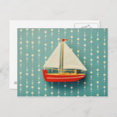 おもちゃボートはがき ポストカード (正面/裏面)