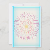 おもちゃロボットおもしろい第1の誕生日に満ちた男の子 招待状 (裏面)