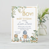 おもちゃロボット&テディベアデザイン 招待状 (スタンド正面)