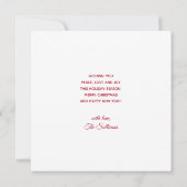 おもちゃ付きかわいいヴィンテージクリスマストレインクリスマスカード カード (裏面)