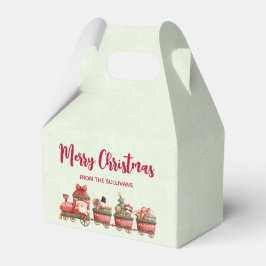 おもちゃ付きかわいいヴィンテージクリスマストレインクリスマス フェイバーボックス