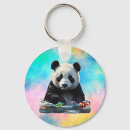 おもちゃ付きの可愛いパンダ キーホルダー