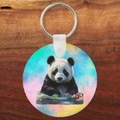 おもちゃ付きの可愛いパンダ キーホルダー (正面)