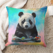 おもちゃ付きの可愛いパンダ クッション (ブランケット)