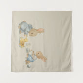 おもちゃ付きの可愛い遊バニーのベアトリス タペストリー (正面(横))