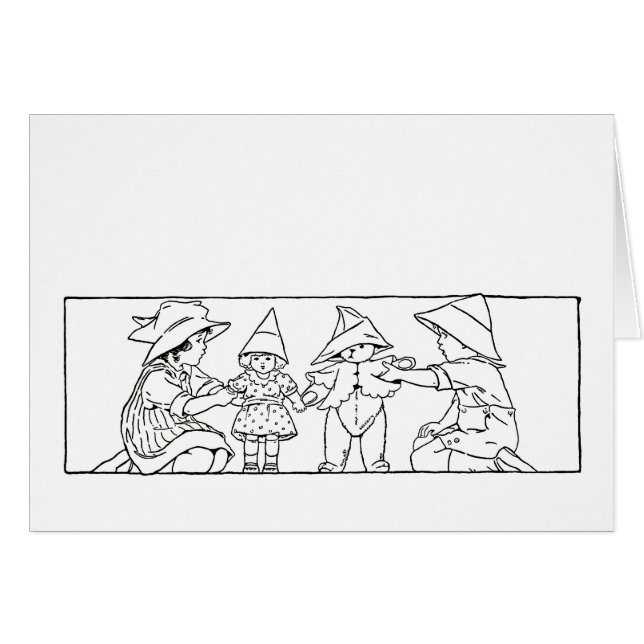 おもちゃ付きヴィンテージアートカード (正面横)