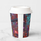 おもちゃ作品に反響 紙コップ (右)