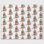 おもちゃ兵士クリスマスツリー ラッピングペーパー (フラット)