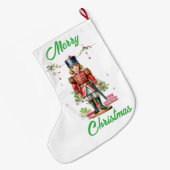 おもちゃ兵士クリスマスツリー ラージクリスマスストッキング (裏面 (吊り時))