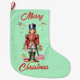 おもちゃ兵士クリスマスツリー ラージクリスマスストッキング