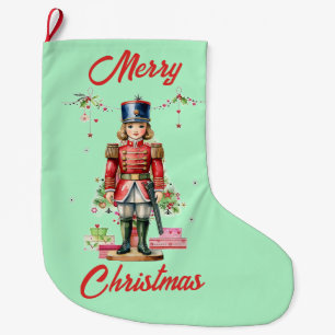 おもちゃ兵士クリスマスツリー ラージクリスマスストッキング