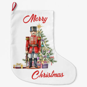 おもちゃ兵士クリスマスツリー ラージクリスマスストッキング